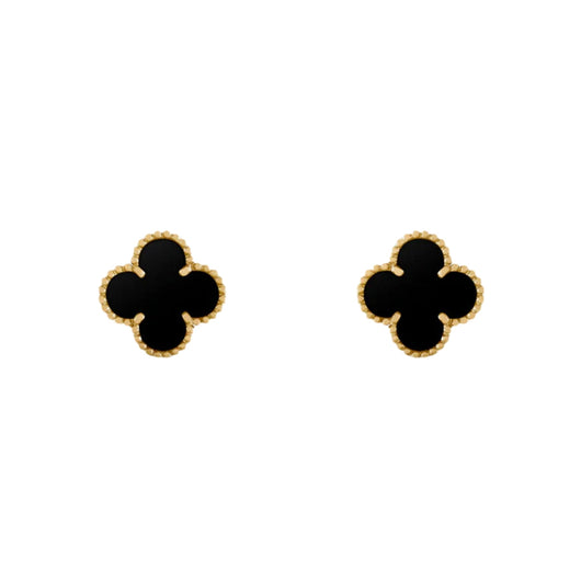 FORTUNE CLOVER EARRINGS | BLACK