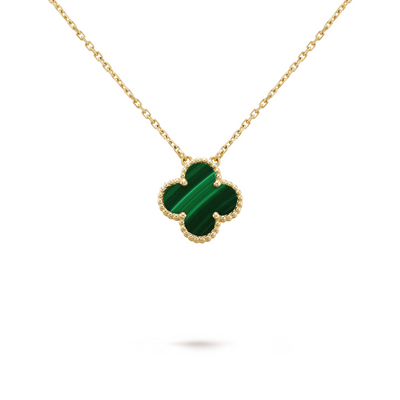 FORTUNE CLOVER NECKLACE | GREEN/GOLD