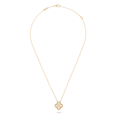 FORTUNE CLOVER NECKLACE | CUBIC ZIRCONIA/GOLD