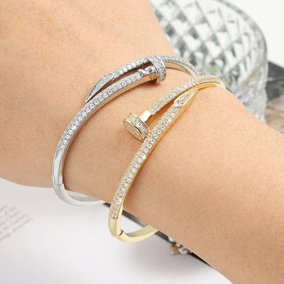 Hermiz Nail Bracelet with Stones