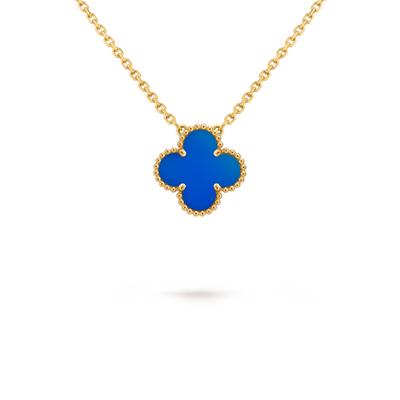 FORTUNE CLOVER NECKLACE | BLUE