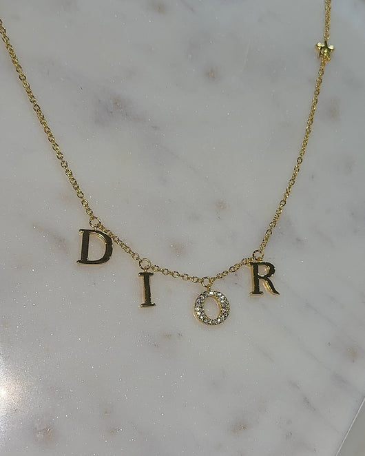 Gold CD Necklace