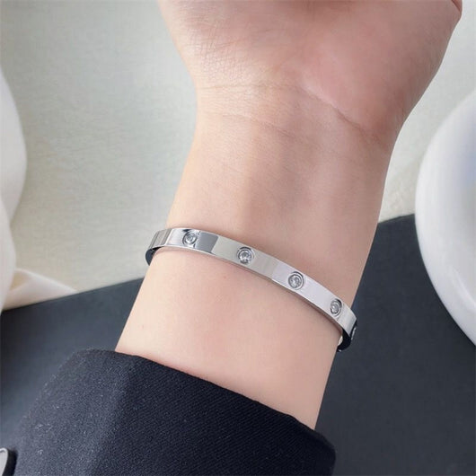 ETERNITY LINK BRACELET WITH ZIRCONIA