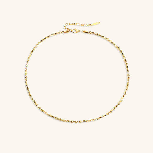 Bianca Rope Chain Gold Necklace