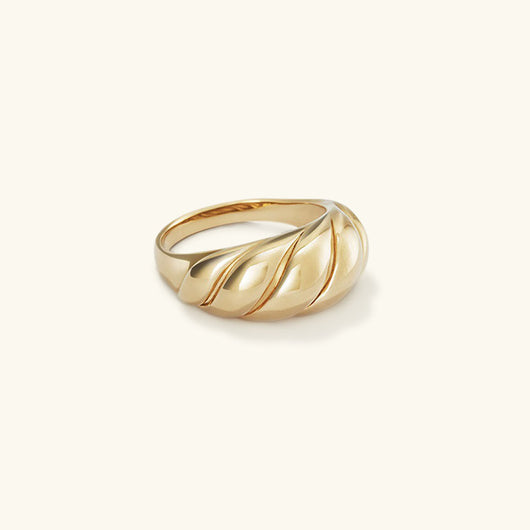 Lorelei Gold Croissant Ring