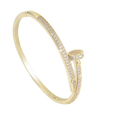 Hermiz Nail Bracelet with Stones