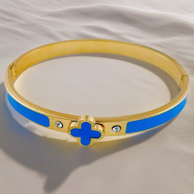 Serene Clover Bracelet | Blue