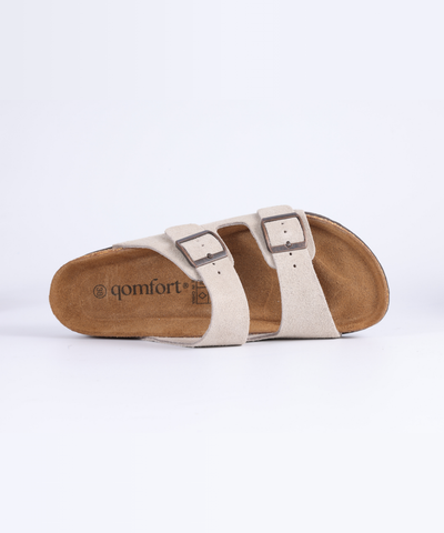 Premium Genuine Suede Sandals by Qomfort