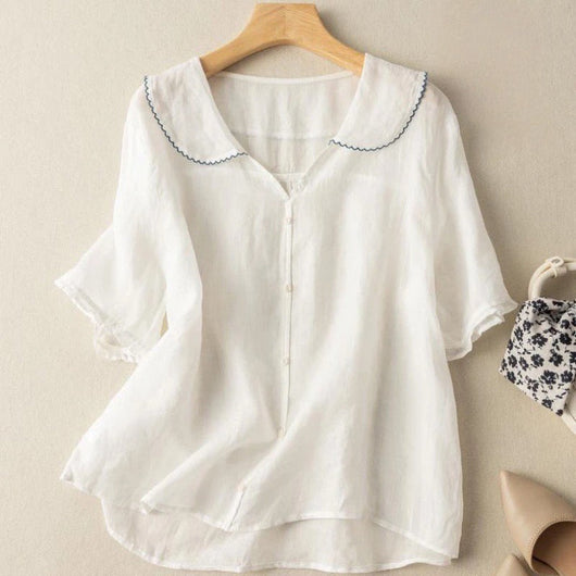 ADÈLE LINEN BLOUSE