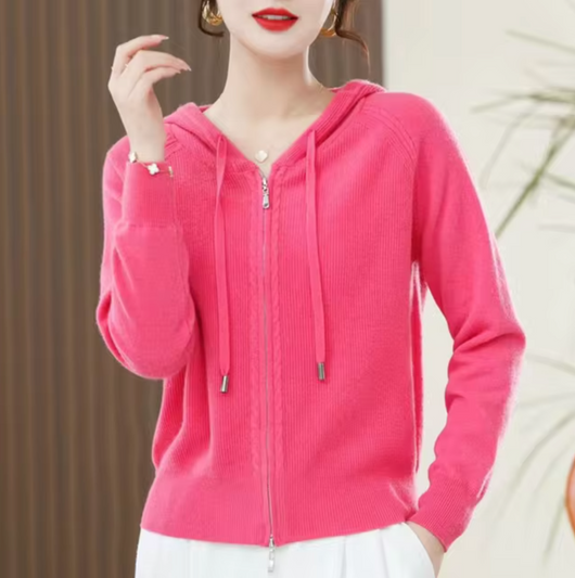 Tavira Knitted Cashmere Hoodie
