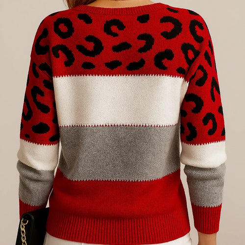 VELORA LEOPARD LUXE SWEATER