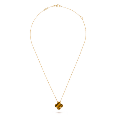 FORTUNE CLOVER NECKLACE | RED/GOLD