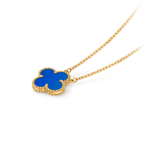 FORTUNE CLOVER NECKLACE | BLUE