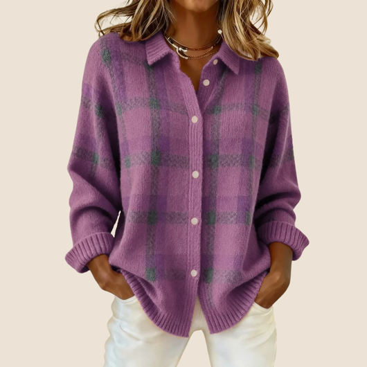 VIVIENNE RETRO CHECK SWEATER