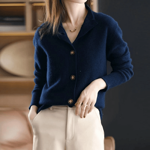 Camille Luxe Knit Button Cardigan