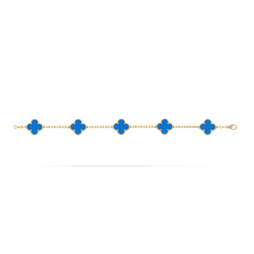 FORTUNATO CLOVER BRACELET | BLUE