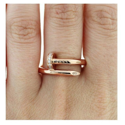 CHIODO DELUXE RING IN ROSE GOLD
