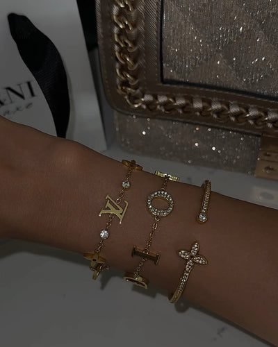 Gold CD Armband