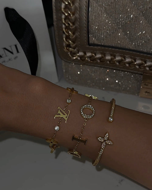 Gold CD Armband
