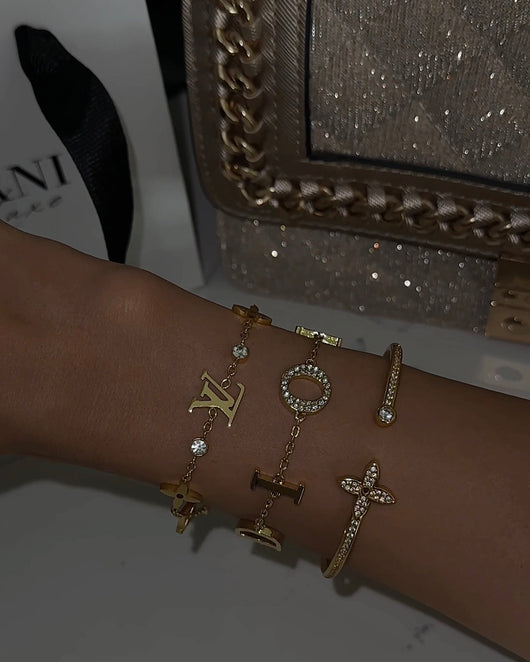 Gold CD Armband
