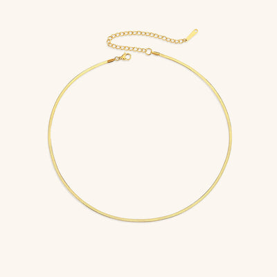 Elizabeth Gold Herringbone Necklace