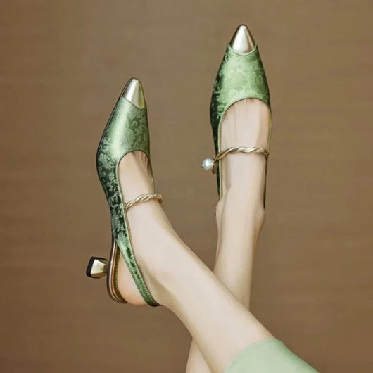 Allegra Slingback Kitten Heels