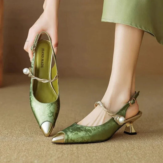 Allegra Slingback Kitten Heels