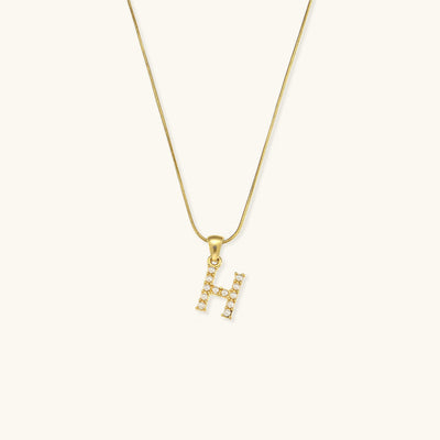Augustine Initial Letter Pearl Necklace