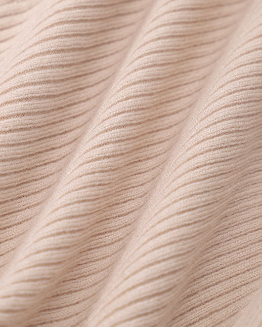 The Apricot Round Neck Button Up Knit Top