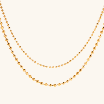 Layered Ball Chain Necklace
