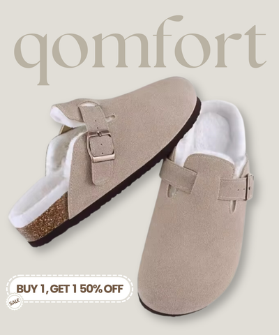 Fur-lined Suede Clogs by Qomfort