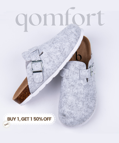 Premium Felt Clog Slippers by Qomfort