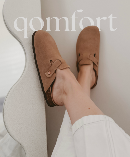 Genuine Suede Clogs by Qomfort