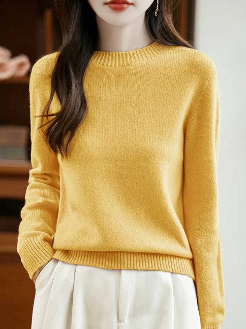 Merino Wool O-Neck Sweater