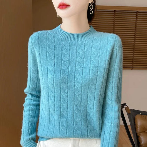 Alina Woolen Semi-Turtleneck Sweater