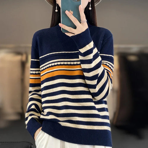 Elise Wool Stripe Sweater