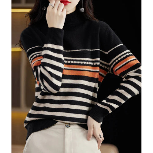 Elise Wool Stripe Sweater