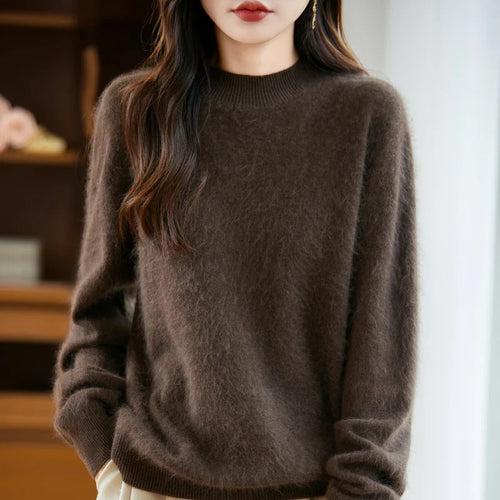 Arabelle Cashmere Wool High-Neck Sweater