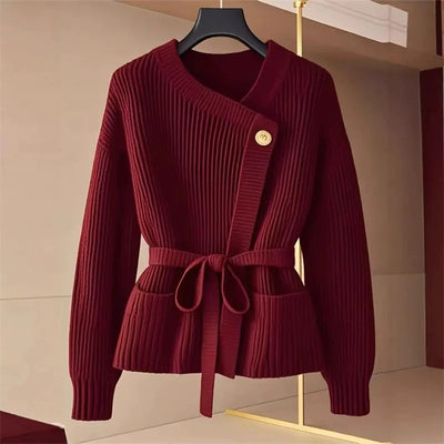 Averie Belted Knit Cardigan Coat