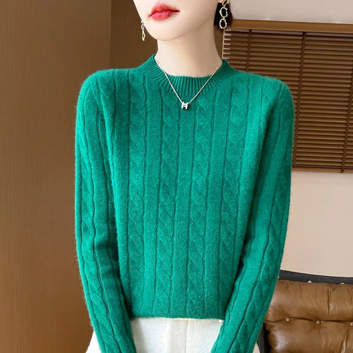 Alina Woolen Semi-Turtleneck Sweater