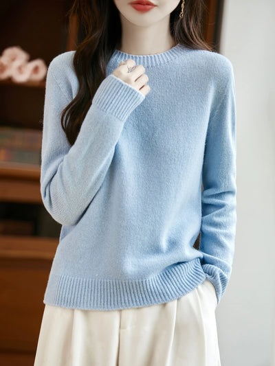 Merino Wool O-Neck Sweater