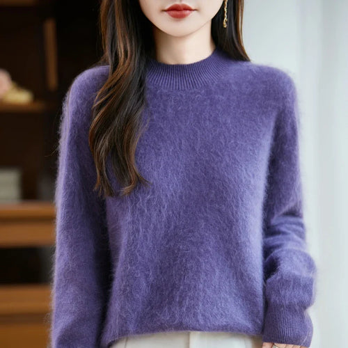Arabelle Cashmere Wool High-Neck Sweater
