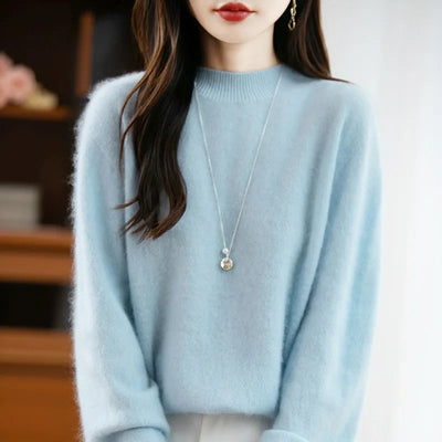 Arabelle Cashmere Wool High-Neck Sweater