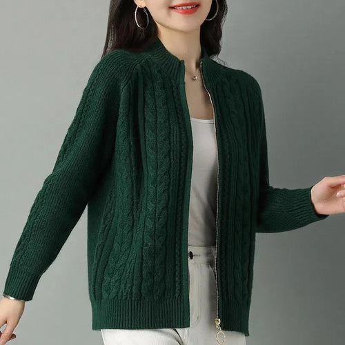 Maren Knitted Zip Cardigan