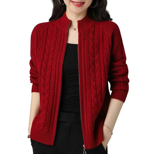 Maren Knitted Zip Cardigan