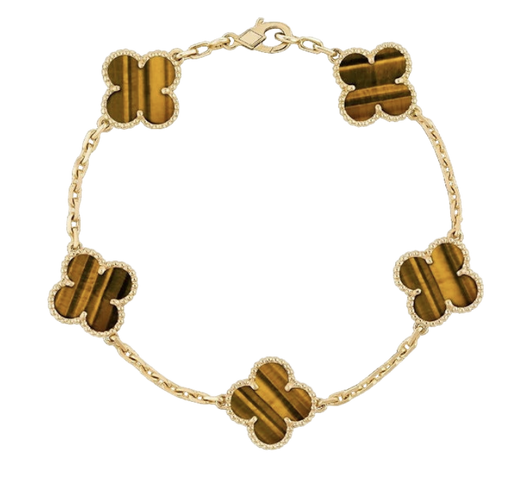 FORTUNATO CLOVER BRACELET | TIGER EYE