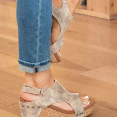 Sorrento Open-Toe Wedge Sandals
