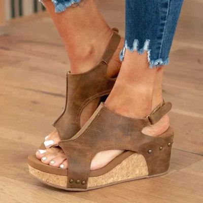 Sorrento Open-Toe Wedge Sandals
