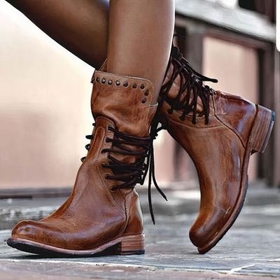 Alora Mid-Calf Leather Boots