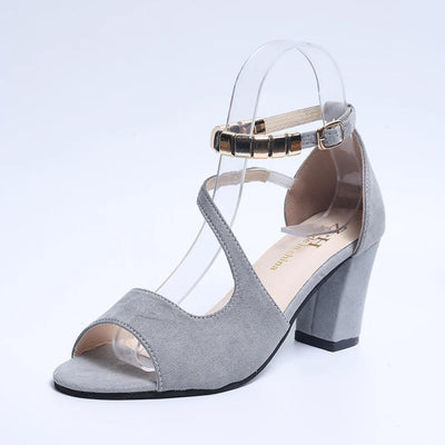 Ankle Strap Block Heel Sandals